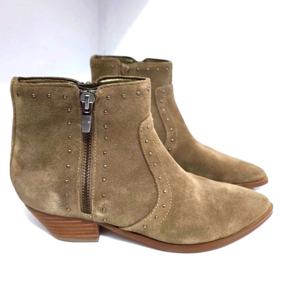 MARC FISHER Wanida Studded Cowgirl Western Ankle Booties - Picture 2 of 12